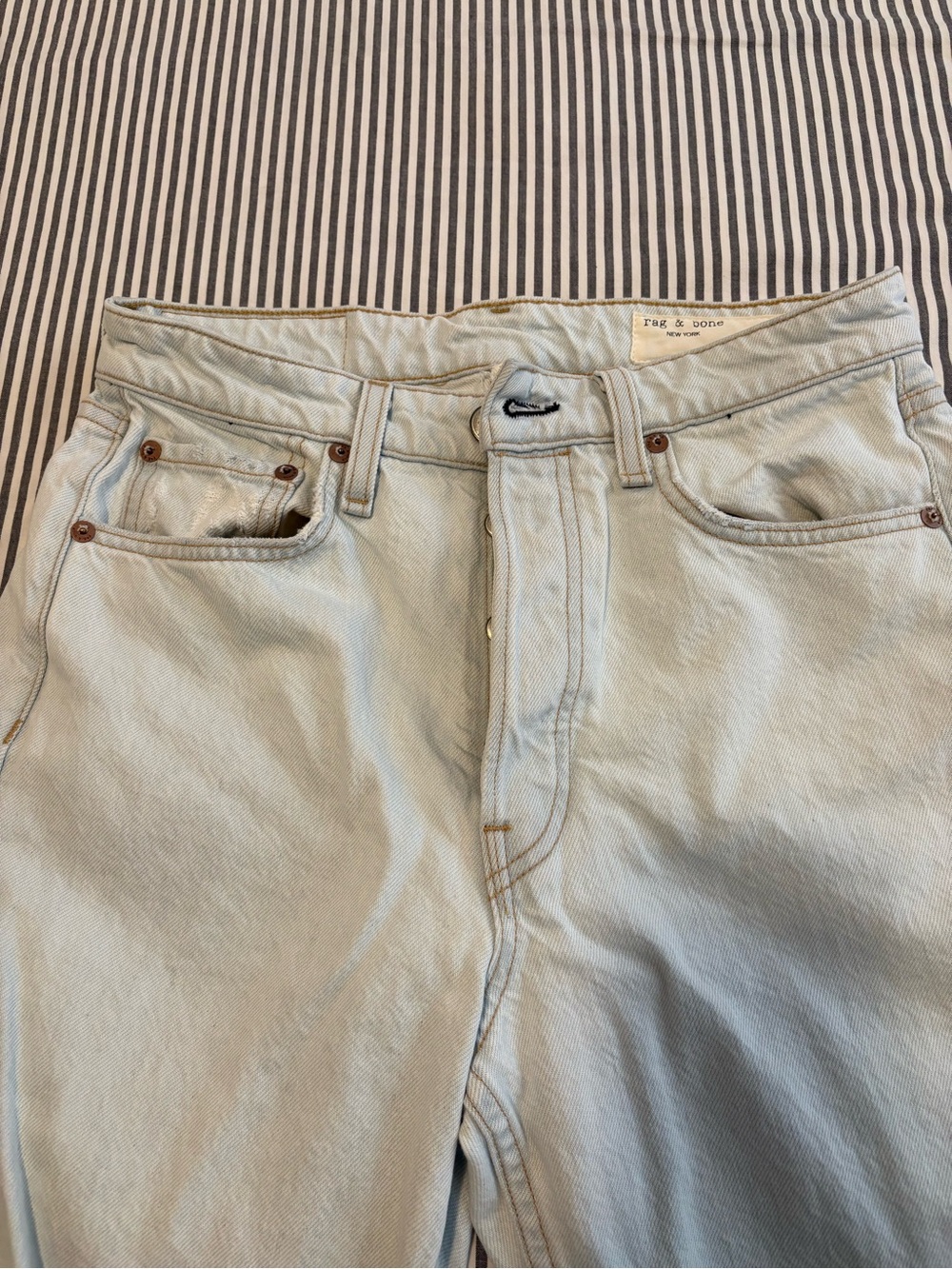 rag & bone women’s distressed jeans